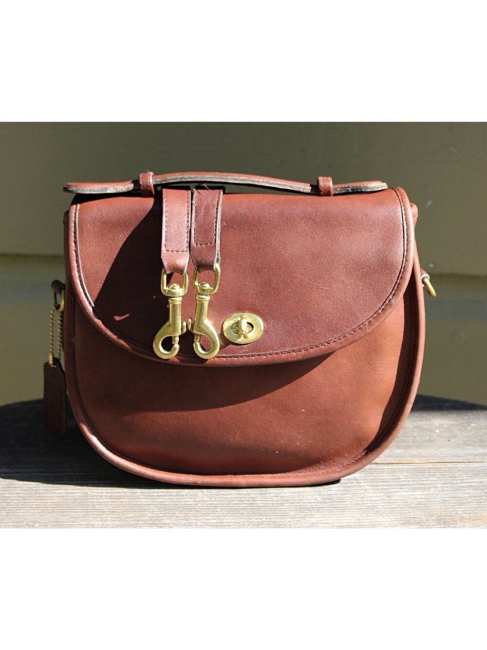 Coach Vintage - Plaza Bag 9860 in Mahogany, Pre-1994, USA - Picture 8 of 15